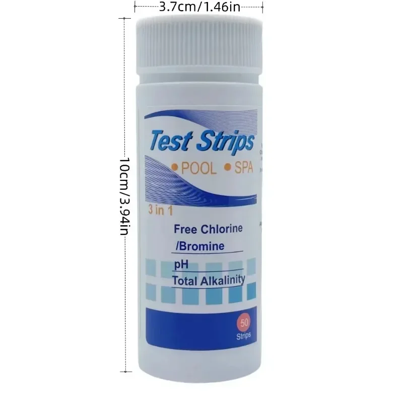 Chlorine PH Test Strips SPA Swimming Pool Aquarium Fish Tank Water Tester Paper Residual Chlorine PH Value Alk