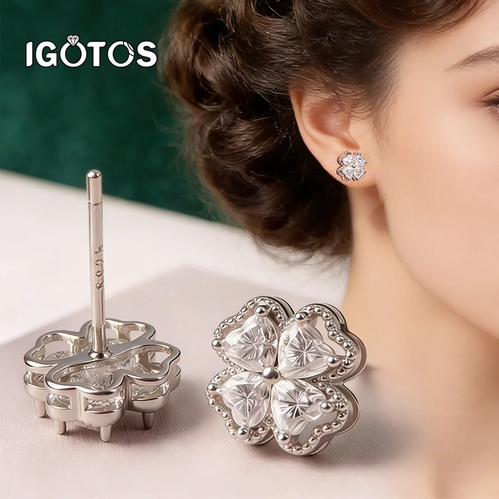 

Сертифицированные серьги IGOTOS с муассанитом в форме сердца, серьги-гвоздики из стерлингового серебра 925 пробы для женщин, высококачественные роскошные ювелирные изделия, подарки