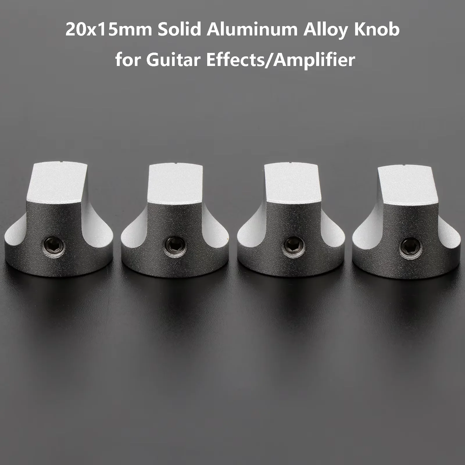 

20x15mm Solid Aluminum Alloy Knob for Guitar Effects/Amplifier - Volume Tone Potentiometer Replacement