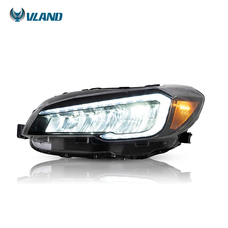 LED Headlight Assembly With Sequential Turn Signal DRL Auto Replacement Lamp Fit For Subaru WRX Base Limited STI 2015-2021