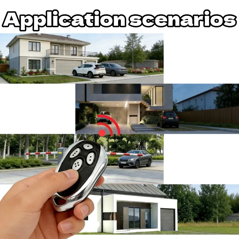 Compatible with Alutech AT-4 ASG600 AR-1-500 AN-Motors ASG1000 AT4 Rolling Code 433.92MHz Garage Gate Remote Control