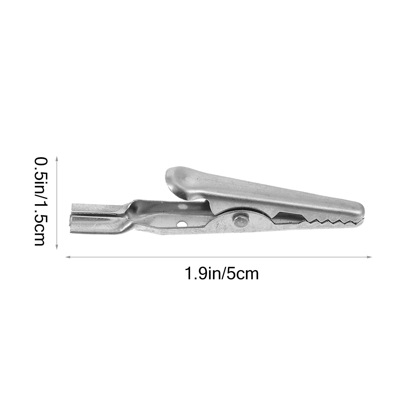 10Pcs Stainless Steel Crocodile Clips High Quality Metal Clamp Tool for Quick Electrical Wire Testing Laboratory Use