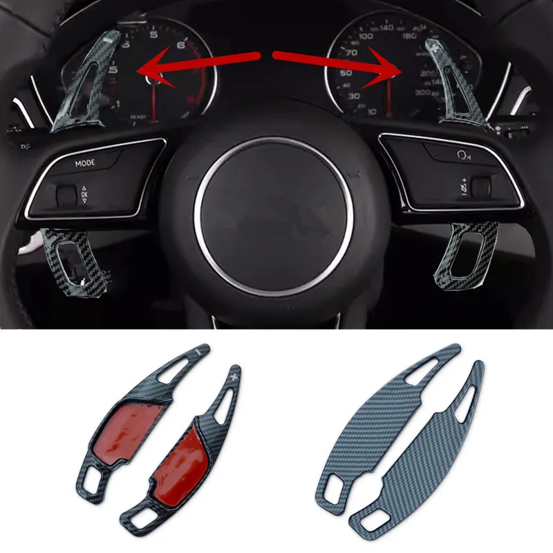 

Car steering wheels Paddle Shifters Extension carbon fiber pattern For Toyota REIZ Camry levin Corolla Avalon Auto Accessories