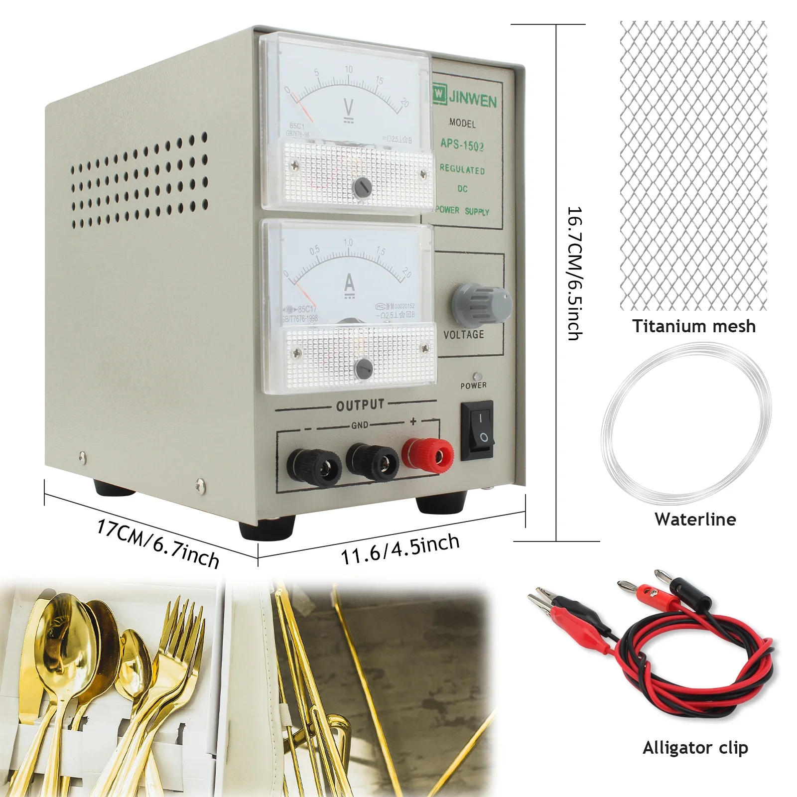 24K Gold Plating Kit 2A Machine Mini Jewelry Electroplating Equipment for Silver and Gold Processing Jewelry Making Tool