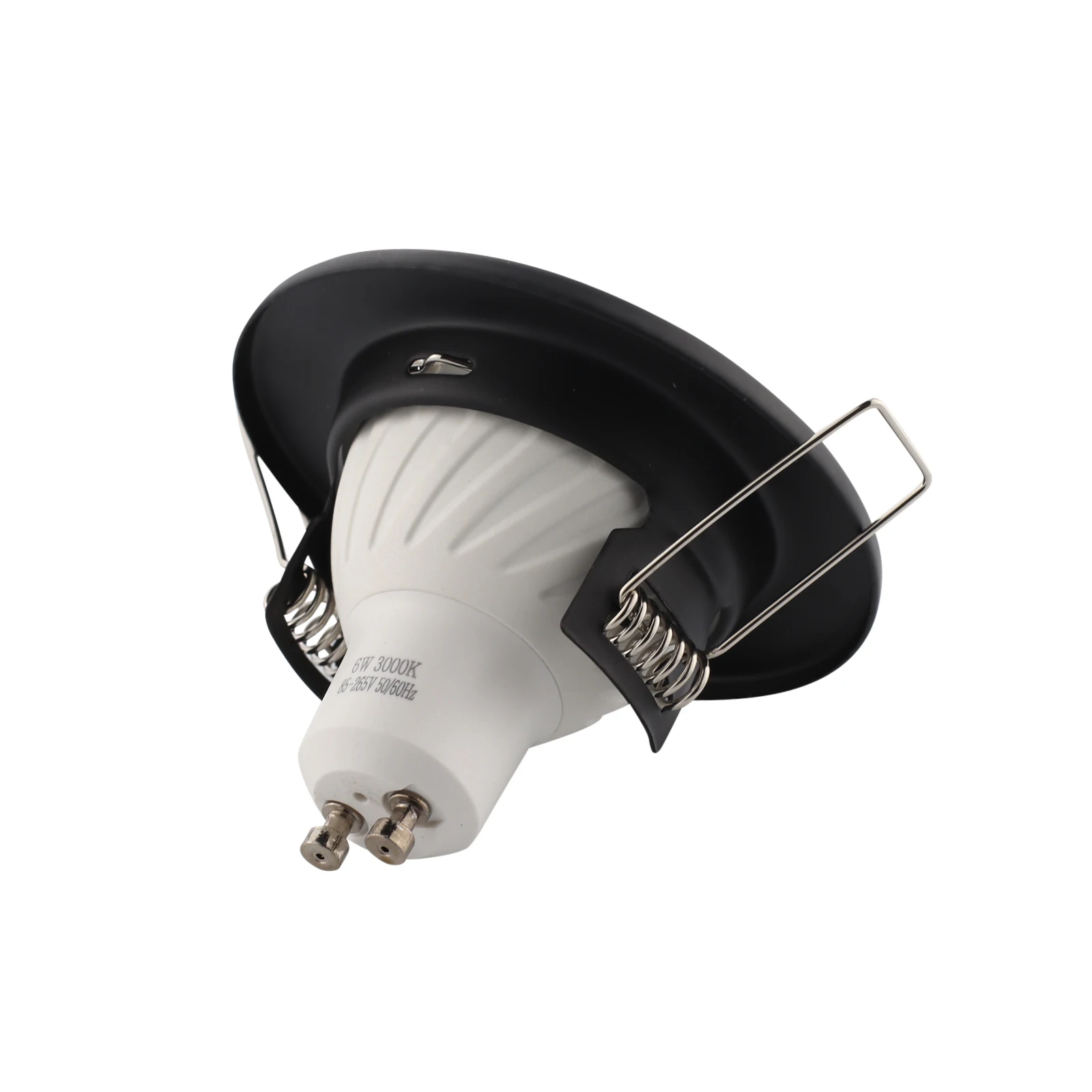 Alojamento fixo do Downlight do ponto do metal, dispositivo elétrico de iluminação recesso, branco, preto, cromo, níquel, quadro GU10