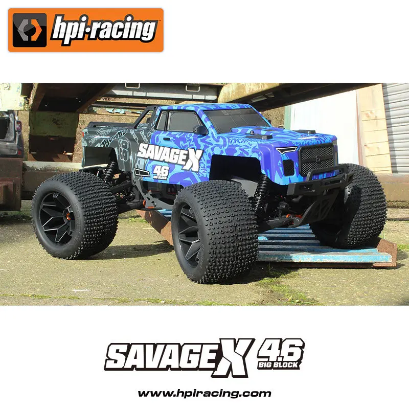 

HPI Savage X 4.6GT-6 FLUX 1:8 Remote Control Model Car 4WD Off-Road Vehicle RC Methanol Oil Powered Monster Truck 160585