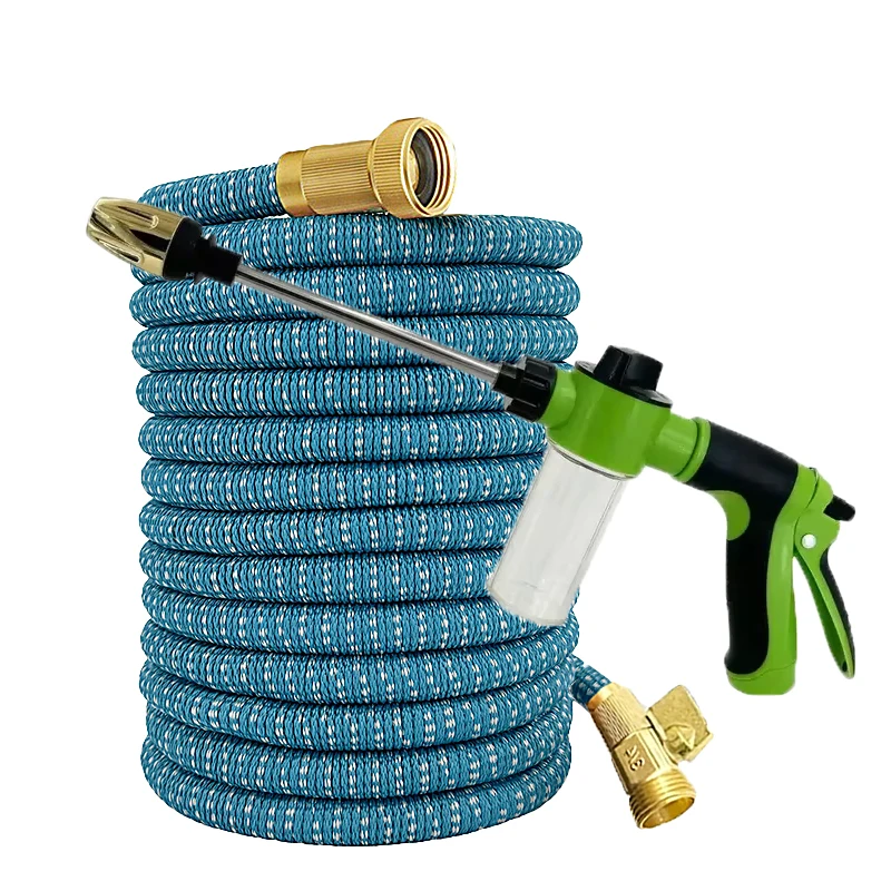 

Telescopic Garden Hose Kit With Multi-Function High-Pressure Foam Water Gun Watering Tool For Garden Irrigation And Car Cleaning
