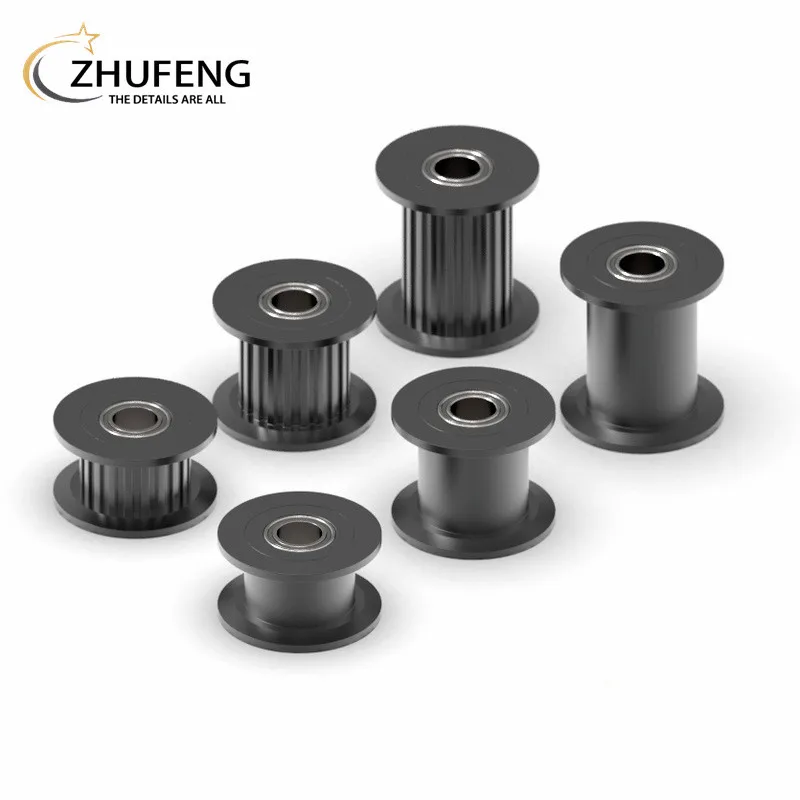 GT2 2GT 16/20 Teeth Synchronous Timing Wheel Idler Pulley Bore 3/4/5mm With Bearing For 3D Printer Accessories 6/10mm Belt Width