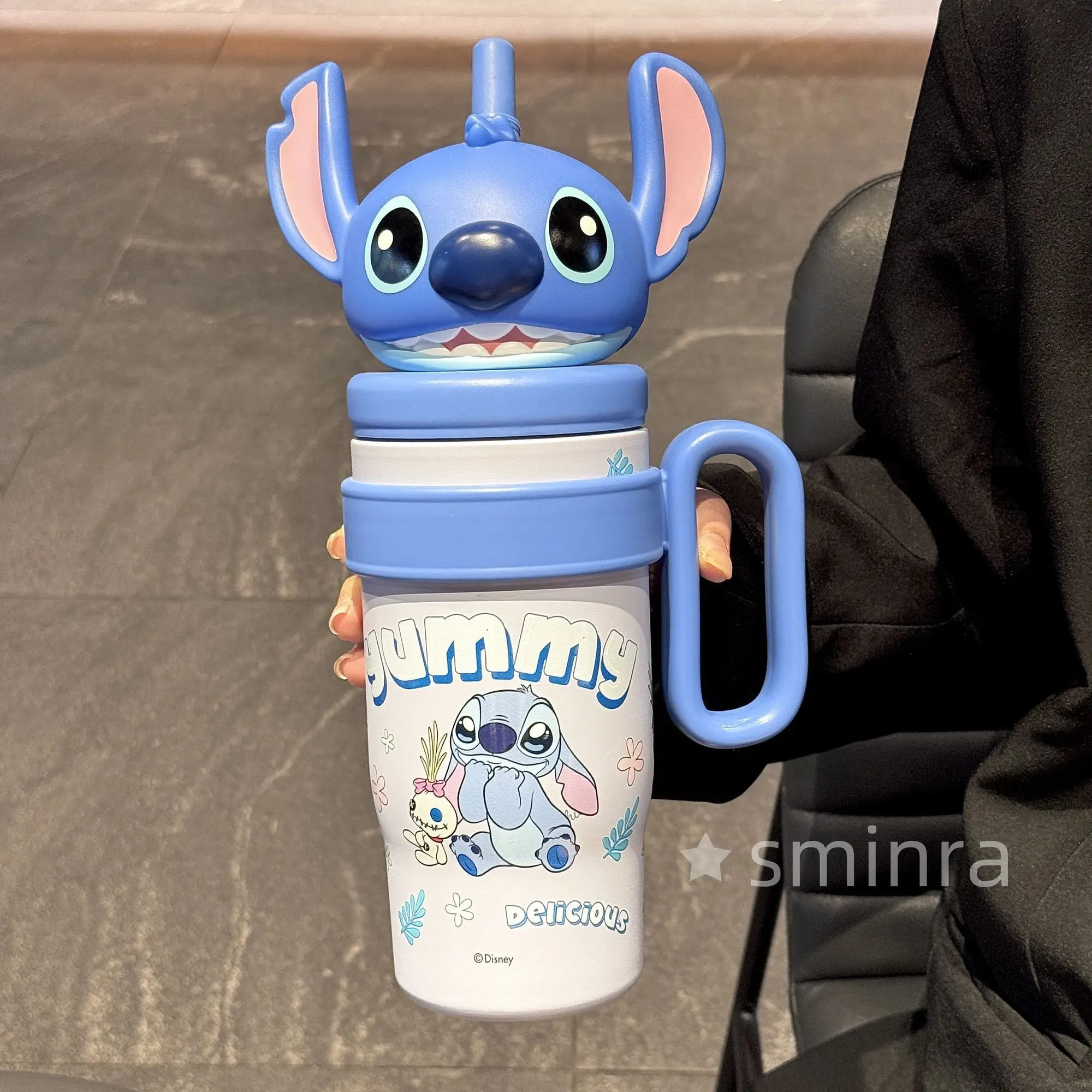 애니메이션   주토피아   닉과 주디   800ML   빨대 보온병   유니섹스   휴대용   얼음컵   귀여운   대용량   주변   생일 선물