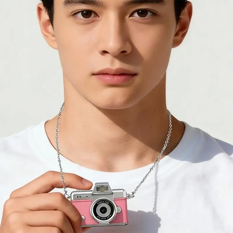 Mini พวงกุญแจแบบพกพาดิจิตอลกล้อง 32GB สีชมพู 1080P วิดีโอแฟลชแบตเตอรี่ชาร์จอะแดปเตอร์ OTG A2UB