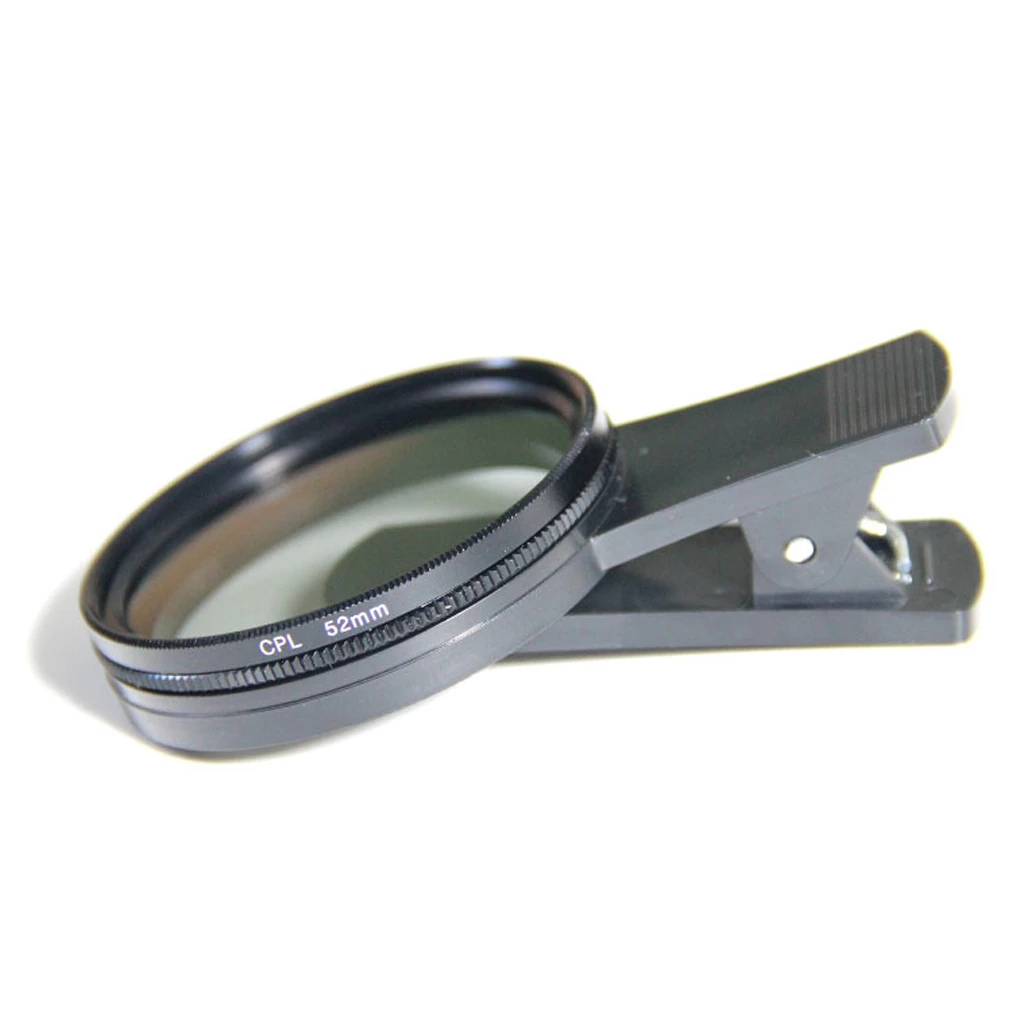52mm Mobile Phone CPL Polarising Filter Lens Light Reducing Lens For Eliminate Reflections Live Photo Mobile Phone Lens Filters