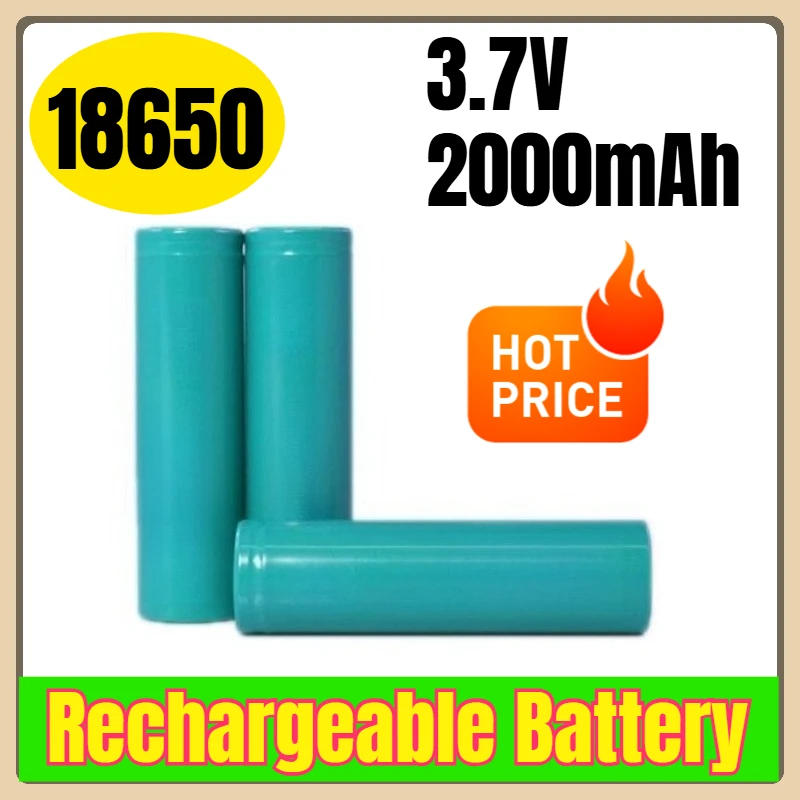 

18650 3.7V 2000mAh Rechargeable Battery