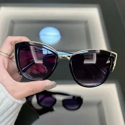 Cat Eye Retro Sunglasses Women Men Designer Outdoors Vintage Sun Glasses Female Male Fashion Mirror Punk Shades Oculos De Sol