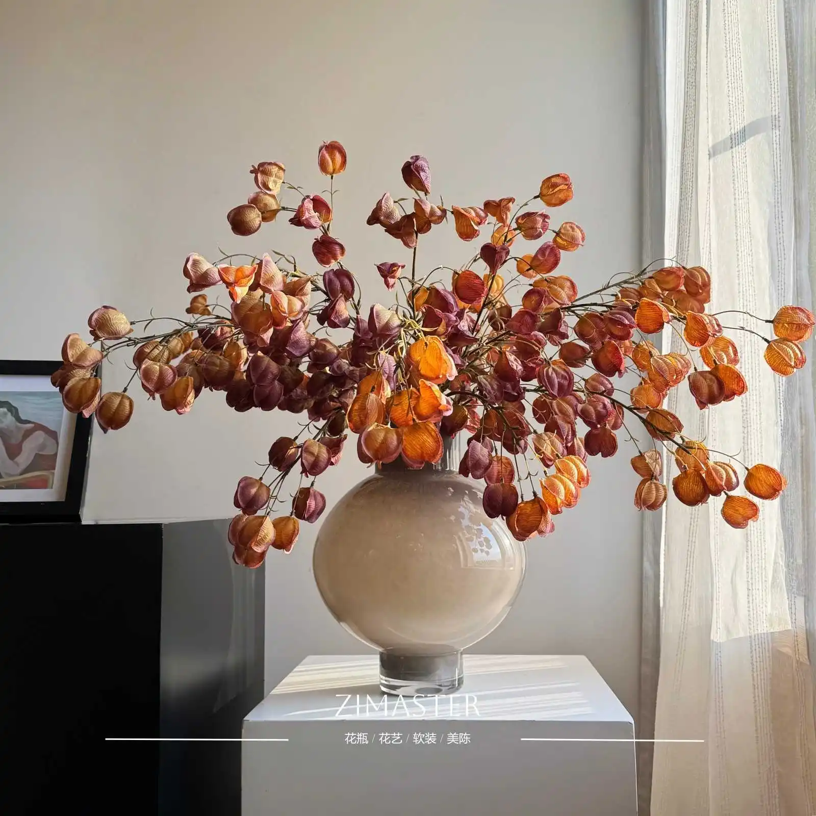 

Ваза в стиле Майярд, стеклянная, в старинном стиле, с градиентным эффектом, для гостиной, журнального столика, прихожей, домашнего декора