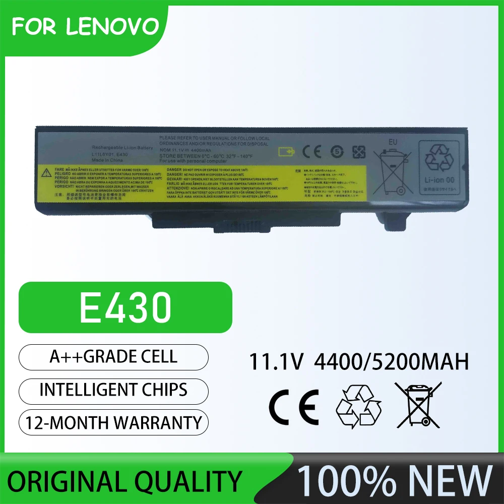 Brand New 11.1V  5200mAh E430 Notebook Laptop Battery for LENOVO B480 B485 B490 B495 M480 M490 M495 V480 V485 V380 V385 V580