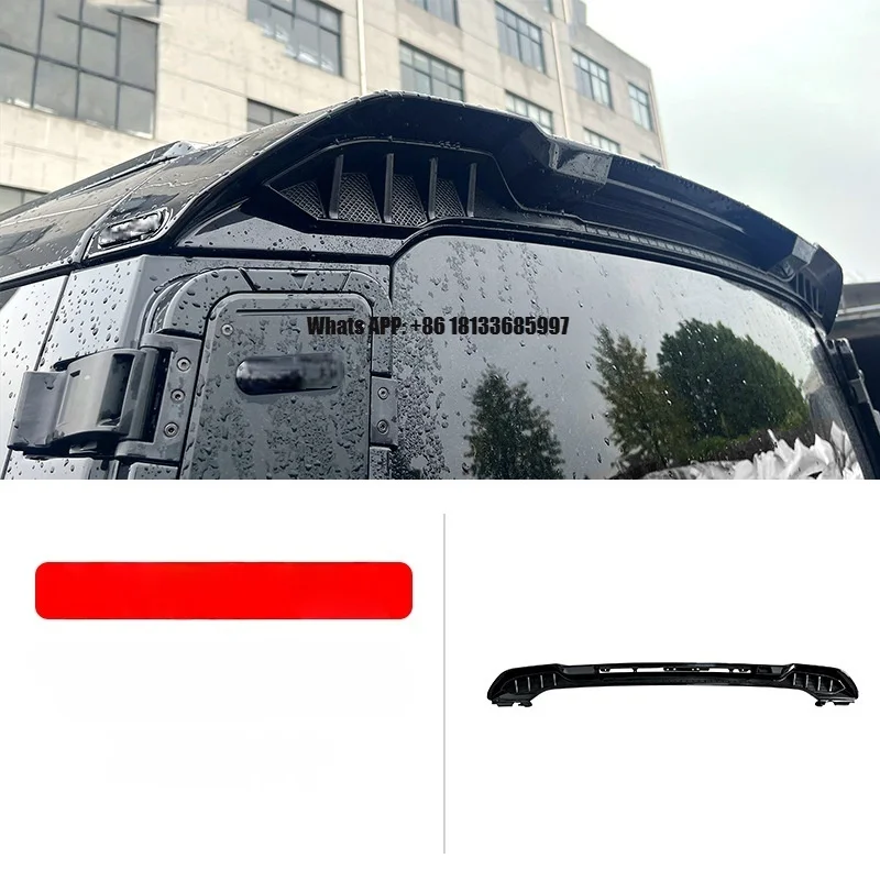 

Suitable 2020-2025 for Land Rover Defender Retrofit Upgrade Tail Spoiler Reverse Flow Plate Flying Wing Small Tail Spoiler