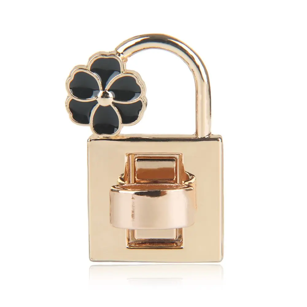Exquisite Fashion Bag Accessories Craft Flower Clasp DIY Turn Lock Hardware