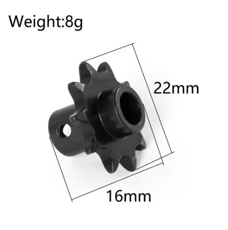 LOSI 1/4 Promoto-MX Motorcycle Steel Front Chain Sprocket 10T Gear Upgrade Parts Modification Accessories