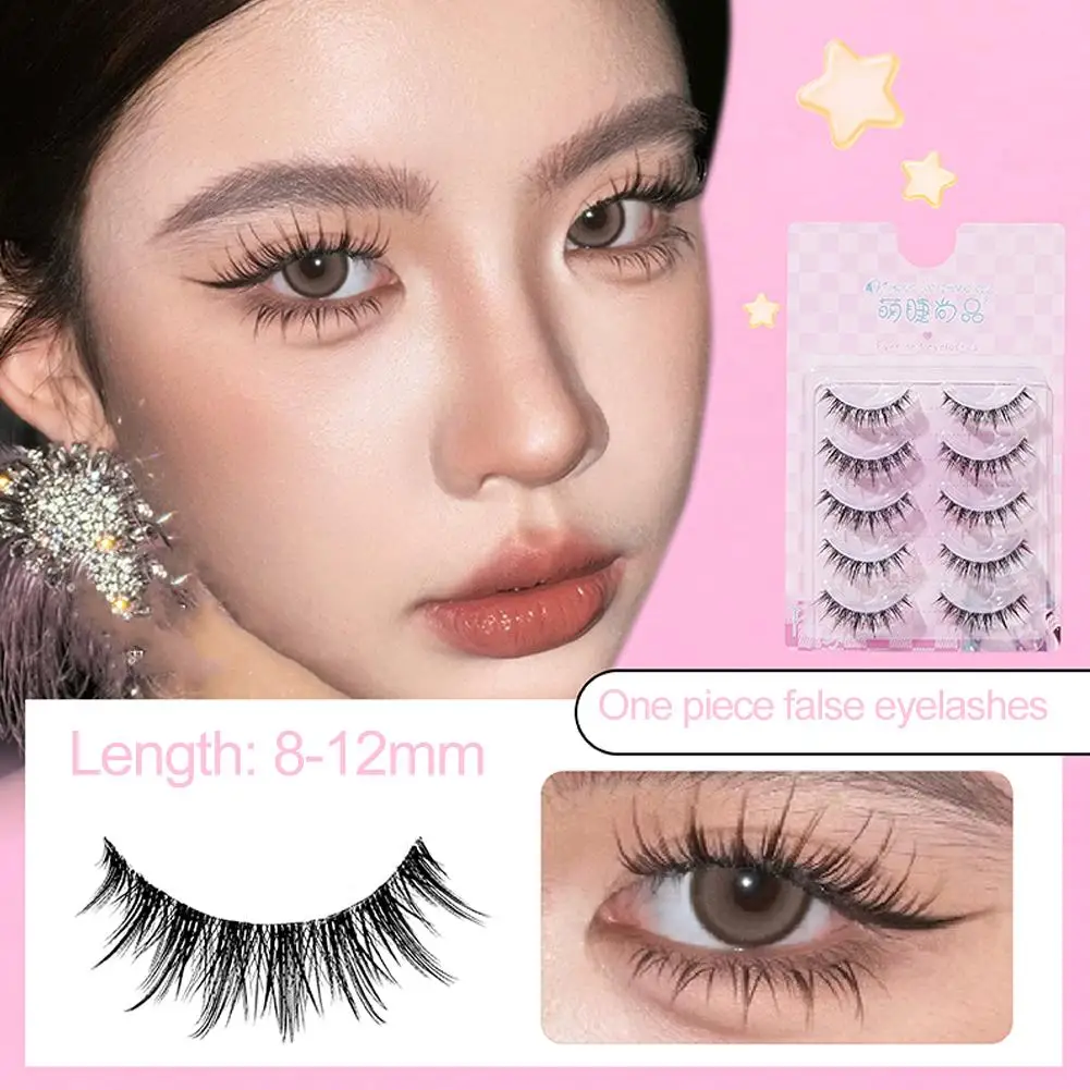 フルストリップつけまつげナチュラルふわふわカール個別まつげエクステンション DIY ラッシュメイクアップツール初心者のための H3Z6