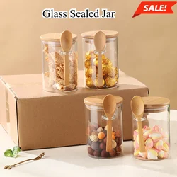 Cereal Food Plastic Dispenser Jar, 4 Compartment Sealed Food Organiser, Nut Snacks Sealed Box, Kitchen Supplies Storage Boxes