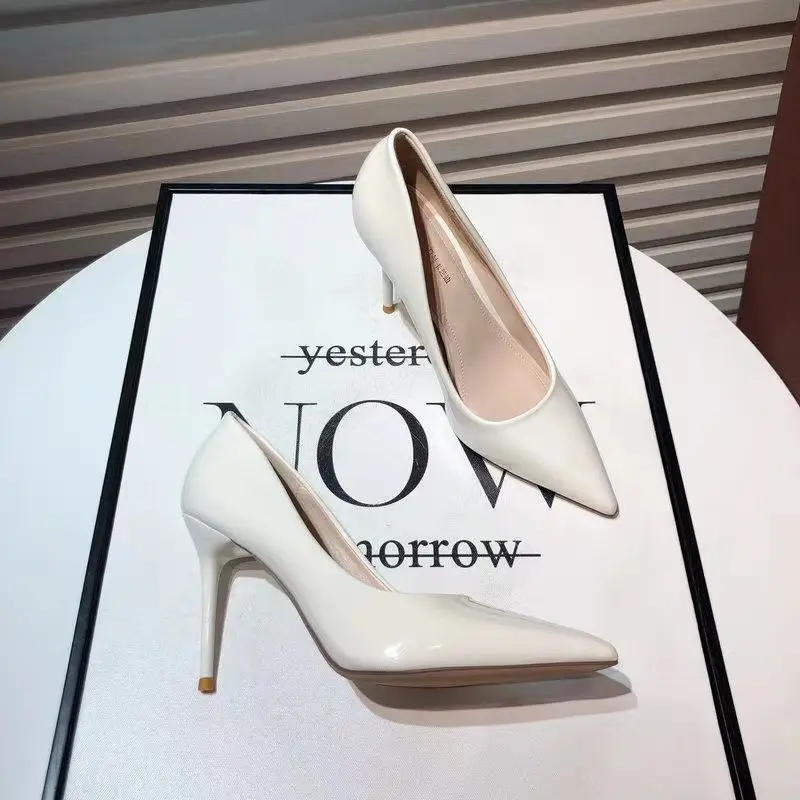 2023 New Woman Pink Pumps High Heels Women Green Party Shoes Wedding Shoes Stiletto Pointed Toe Sexy Single Shoes Women