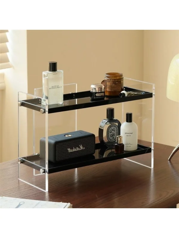 

Acrylic Cosmetics Storage Box Cup Holder Aromatherapy Perfume elf Batoom Entrance Desktop Organizer Household Storage Ra