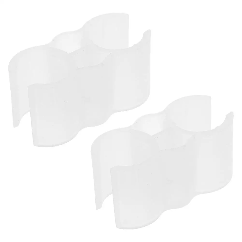 

2pcs Plastic Broom-Dustpan Securing Set Double Clamp Broom Locking Buckle Cleaning Tool Linkage Dustpan Accessory Fastener