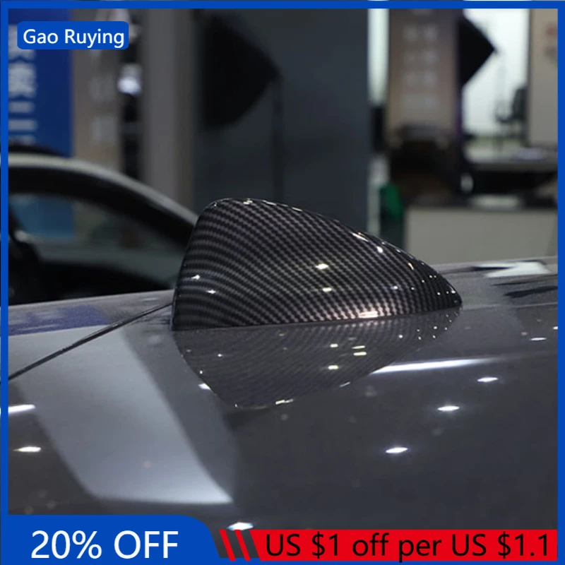 

Gao Ruying For Alfa Romeo Giulia Stelvio 2017-2020 ABS Car Car Roof Shark Fin Antenna Cover Trim Sticker Car Accessories