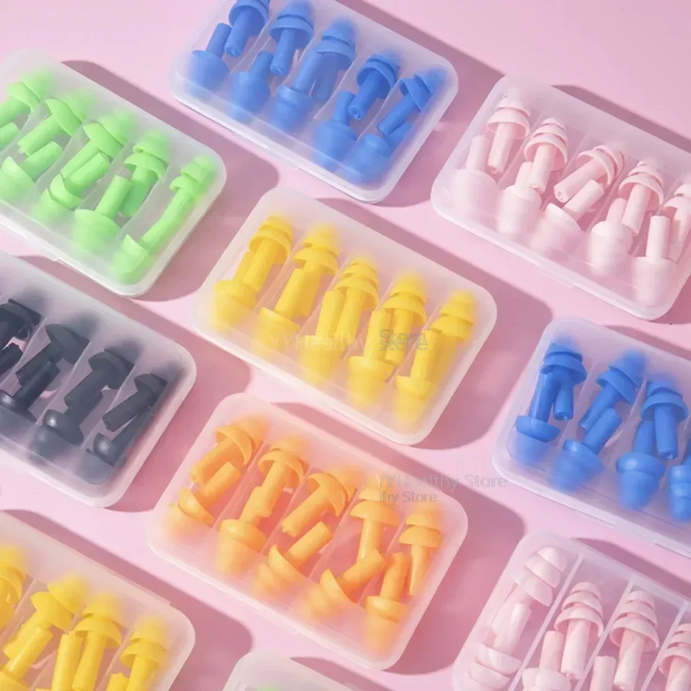 

코골이 귀마개 Sleep & Snoring 10PCS Ear Plugs Sound Insulation Waterproof Silicone Ear Protection Earplugs Anti-noise Sleeping Plug