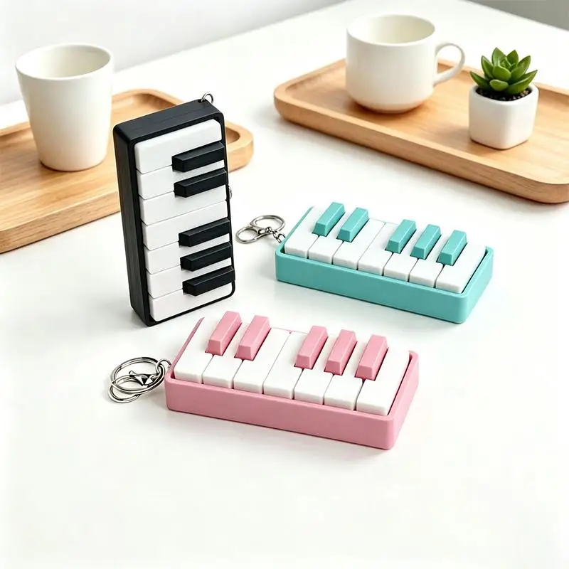 3D Printed PLA Piano Keyboard Clicker Press-Type Relax Fidget Decompression Button Finger Clicker Toys Stress Relief Fidget Gift
