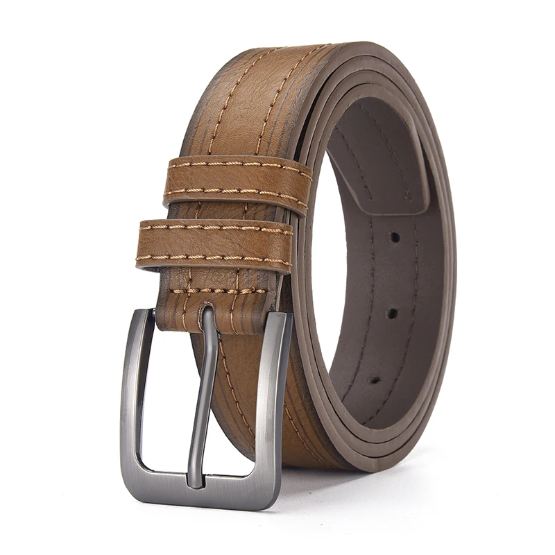 Neue männer Hochwertige PU Leder Gürtel Metall Pin Schnalle Gürtel Freizeit Business Bund Modische Männliche Zubehör Designer Gürtel – Detail 10