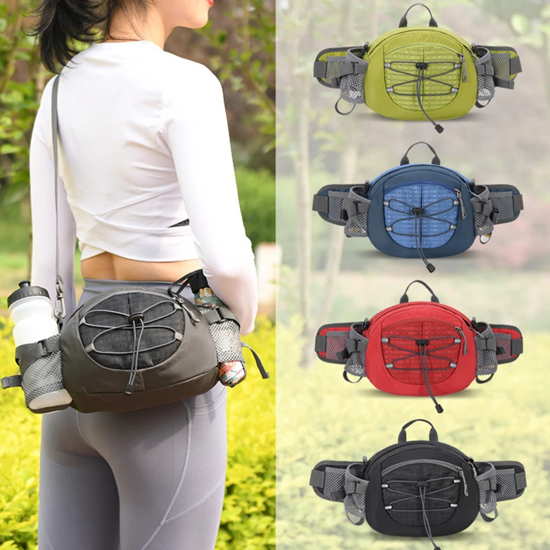 Men Running Waist Bag Shoulder Sling Bag Outdoor Sport Hiking Phone Pouch Women City Running Fitness Cycling Nylon Belt Bags