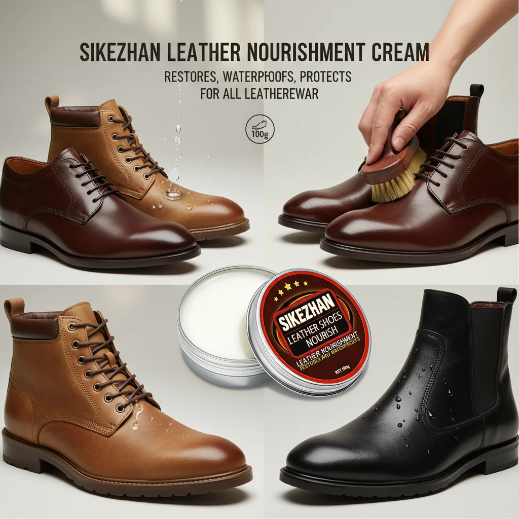Professioneller Schuhcreme-Leder-Conditioner und Politur – wasserfest, stellt den Glanz wieder her, verhindert Risse für Schuhe, Stiefel, Taschen