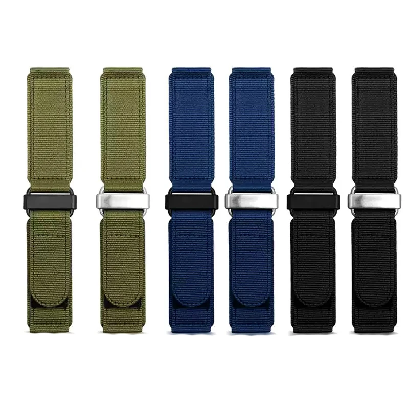 Watch accessories For Seiko Rolex Panerai Tudor Hook-and-loop fastener Nylon watch sport watchband strap  22mm 24mm