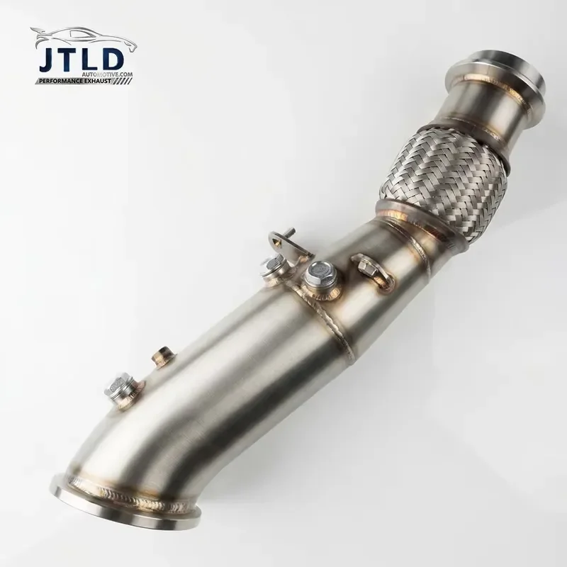 Factory Direct High Flow Exhaust Downpipe With Flex Pipe for BMW B46 2.0T Engine F22 F30 G20 G30 230i 330i 430i 530i 2016+
