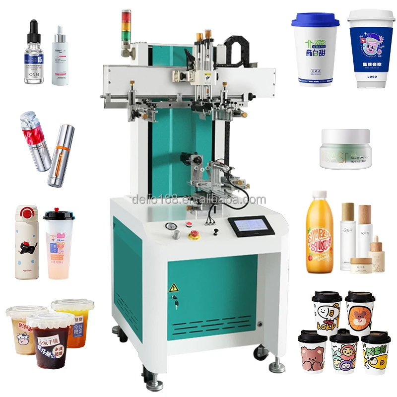 High Quality Multi-Color Screen Printer Automatic Tea Cup Screen Printing Machine for Circular Cups New Condition