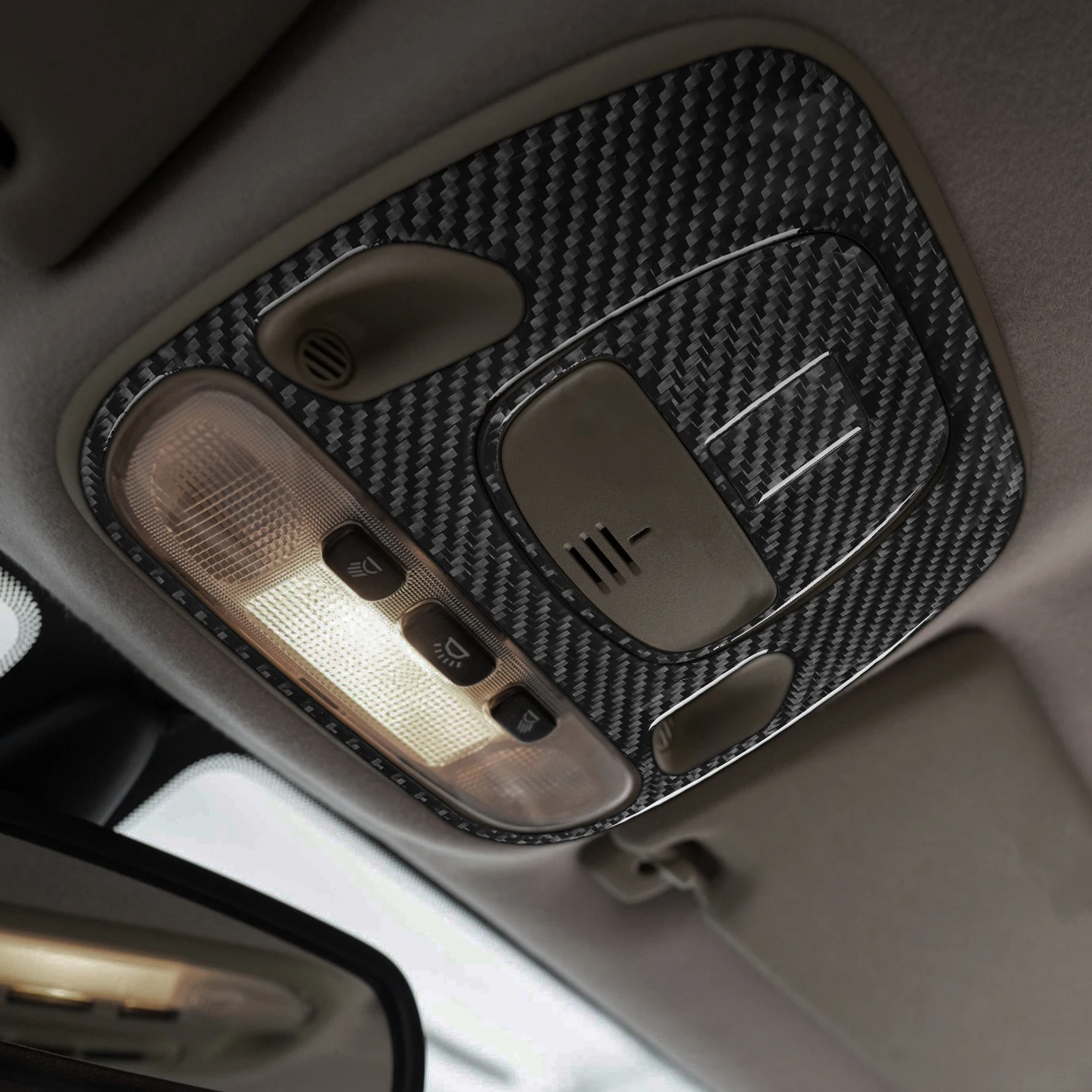 For Jaguar X-TYPE 2001-2009 Real Carbon Fiber Stickers Central