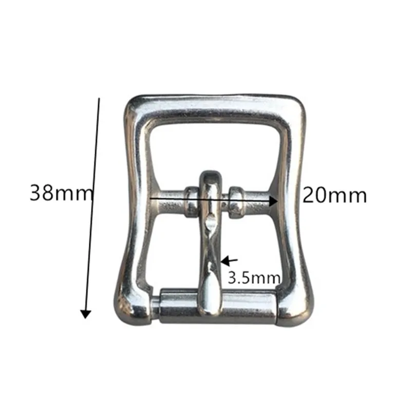 10pcs Stainless Steel Buckle Leather Bag Metal Pin Buckle Center Bar Lock Garment Accessory 25mm 20mm
