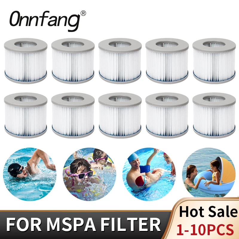 2-6 buah untuk MSPA bak mandi panas tiup Spa Filter air mandi pompa kartrid Kit pengganti m-spa Kolam Renang Ramah