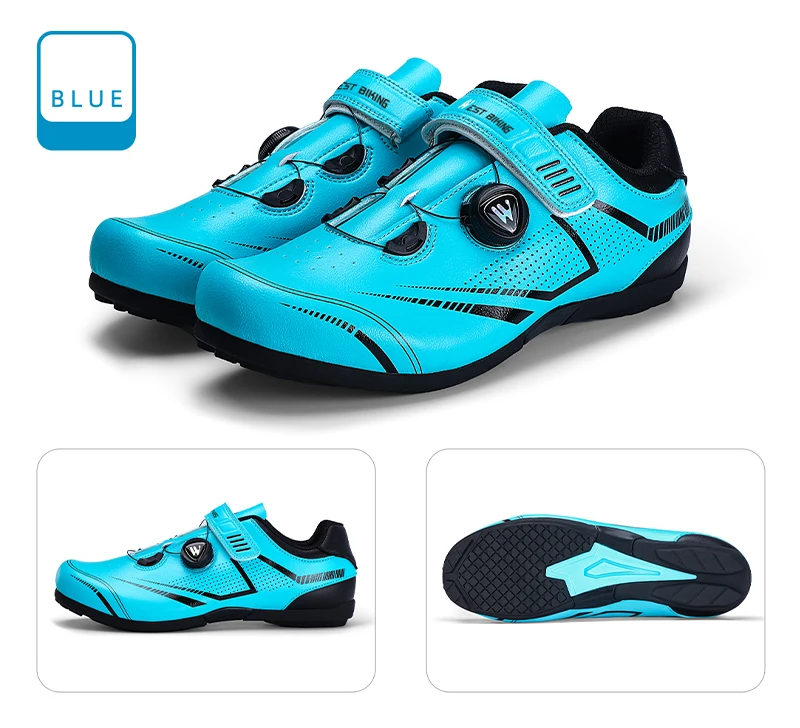 WEST BIKING Fahrradschuhe für Herren und Damen, mit Schnellwechselmechanismus, ohne Schnellspanner, für Rennräder, atmungsaktive Turnschuhe, Outdoor-Sportschuhe. – Detail 15