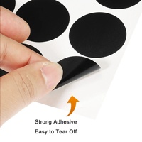 20Pcs Round Black Blackboard Sticker Labels Chalkboard Kitchen Spice Label Stickers Home Bottles Tags Erasable Marker Pen