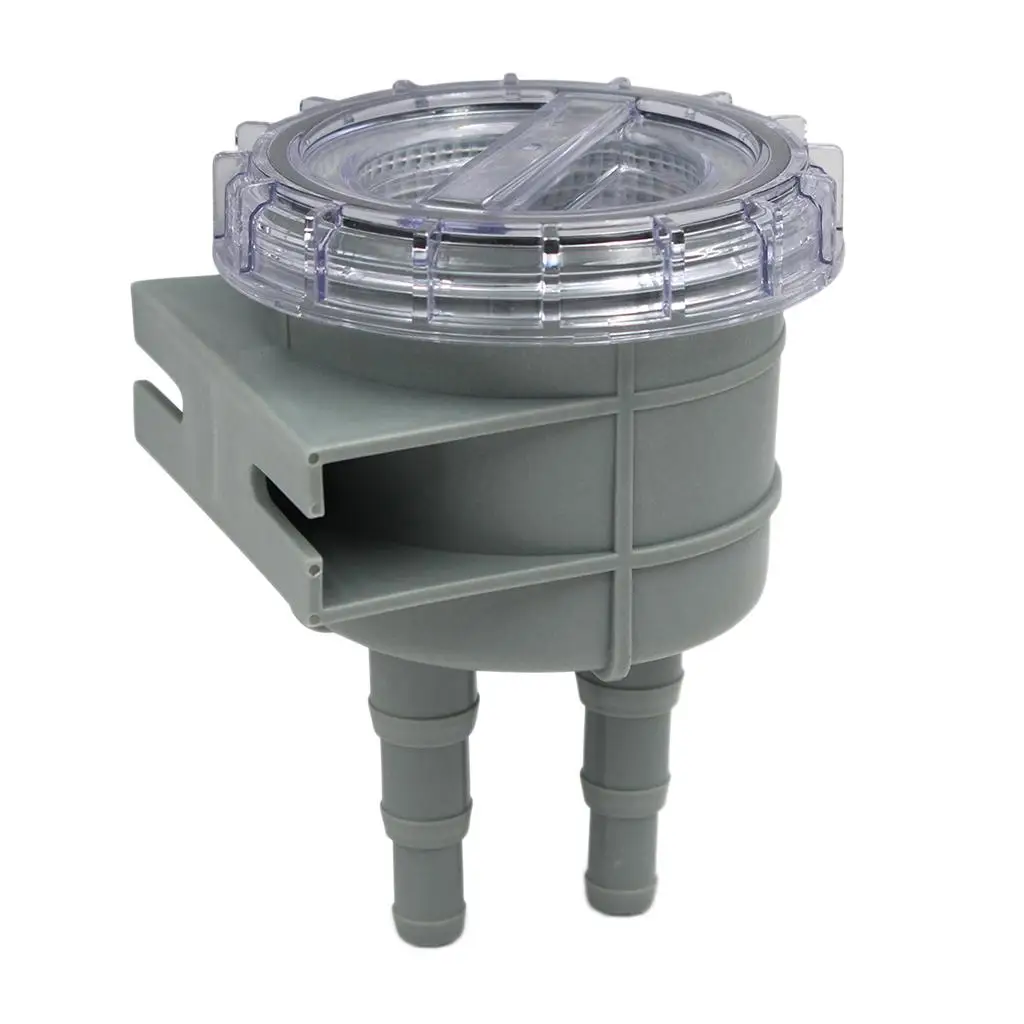 

Boat Intake Sea Water Filter Clear Top Marine Engine Cooling Strainer Plastic Material for Yacht Outboard