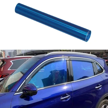 1M*1.5M chameleon blue car protection front window foil VLT 74% sun protection film window sun shade glass tinting