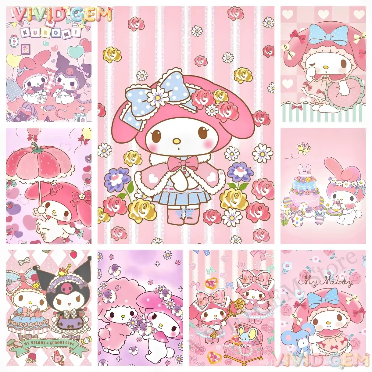 Resin Art Anime - VIVID GEM Cute My Melody Anime
