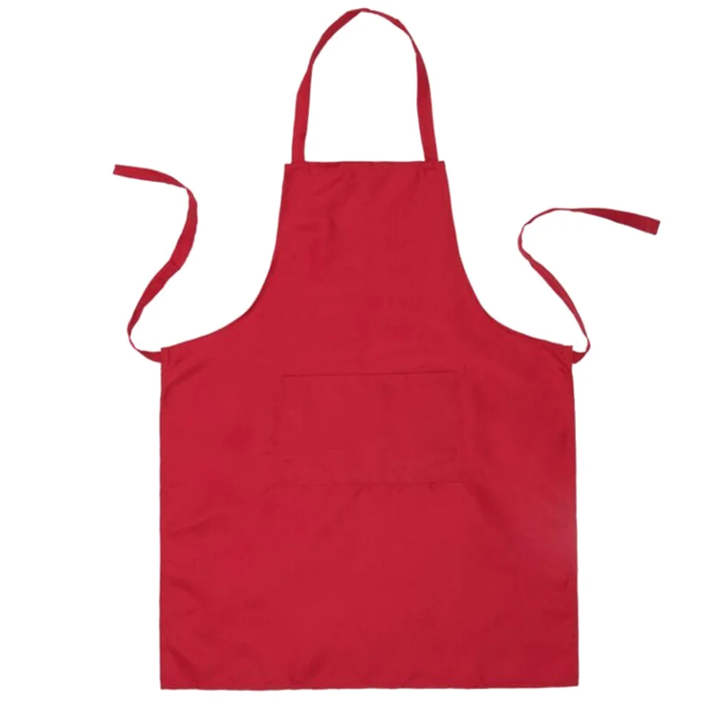 

Bib Chef Apron 60x70cm Waterproof Sleeveless Design with Large Capacity Pocket for Kitchen Hotel Cafe Blue Bib Chef Apron