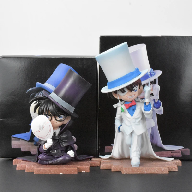 

Amine Magic Kaito Kuroba Dolls Conan Edogawa Figurine Detective Conan Action Figures Peripheral Model PVC Collection Decor Toys