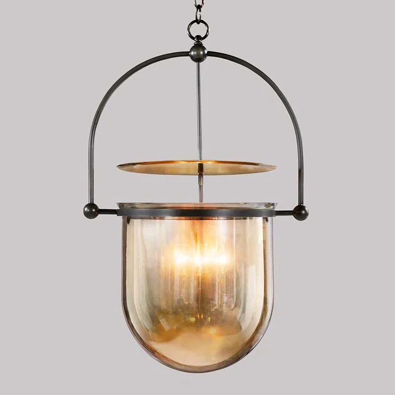 American country retro pendant lamp Vintage glass chandeliers for living room dining room bedroom hanging lighting home decor