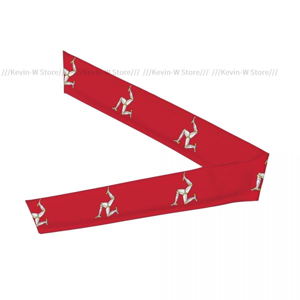 Flag Of The Isle Of Man Bandanas Hairband Head Tie Sports Headband for Running Tennis Karate Athletics Brief Style