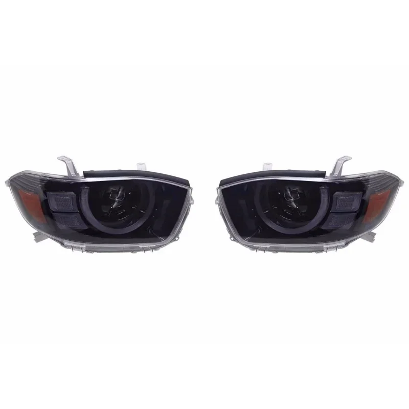 For Highlander 07-11 modified Daytime running light Lens Assembly Car Accessories 1 Pair LED Headlight