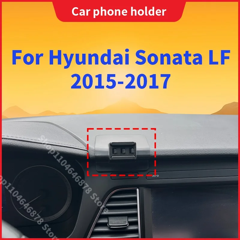 For Hyundai Sonata LF MK9 2015 2016 2017 Car Phone Holder Special Fixed Bracket Base Wireless Charger Mount Interior Accessories